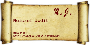 Meiszel Judit névjegykártya